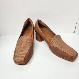 Benassal Women's 10 Bunion Shoes Orthopedic Dress Shoes Platform Loafers Tan